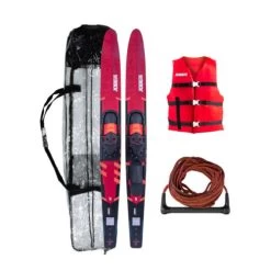 Jobe Allegre 67" Combo Waterskis Package Red
