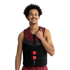 Jobe Neoprene Life Vest Men Burgundy Red