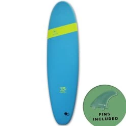 Mobyk 7.0 Classic Long Surfboard - Blue Curacao