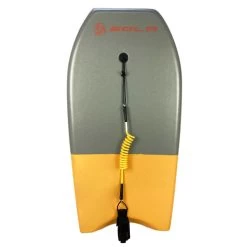 Sola Revolver Bodyboard (39") 13 Sola Revolver Bodyboard (39") -Water Sports Equipment REV 037 GREY ORANGE LINED FRONT 500x500 3