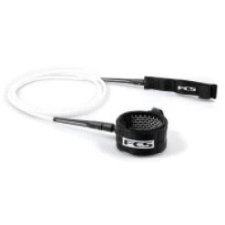 FCS All Round Essential Leash 7ft - Blue Black -Water Sports Equipment fcs essential series 6ft all round leash white eara whb 06f 1 500x500 1