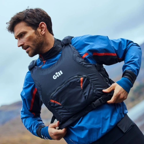 Gill Pursuit Buoyancy Aid - Black/Orange 3 Gill Pursuit Buoyancy Aid - Black/Orange - Image 3