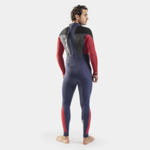 GUL Response 3/2mm Flatlock Steamer Wetsuit - Navy Red 2 GUL Response 3/2mm Flatlock Steamer Wetsuit - Navy Red - Image 2