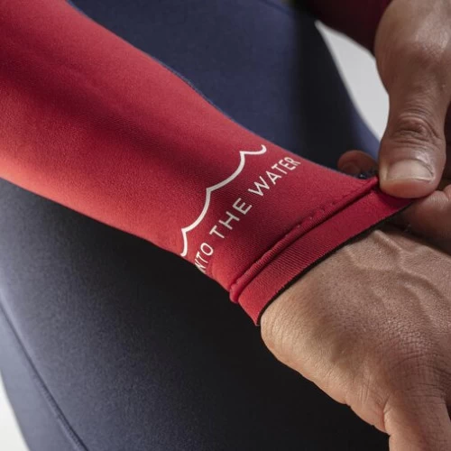 GUL Response 3/2mm Flatlock Steamer Wetsuit - Navy Red 4 GUL Response 3/2mm Flatlock Steamer Wetsuit - Navy Red - Image 4