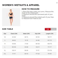 Jobe Sofia 3/2mm Wetsuit Women Midnight Blue -Water Sports Equipment jobe ladies wetsuit size guide 500x500 1