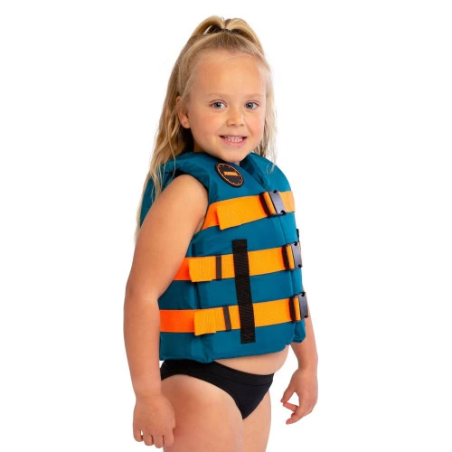 Jobe Nylon Life Vest Kids Teal 1 Jobe Nylon Life Vest Kids Teal