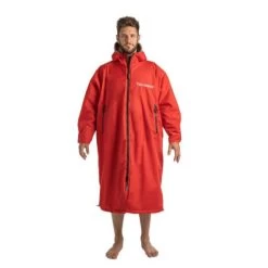 Frostfire Moonwrap - Waterproof Changing Robe - Long Sleeve - Crimson Red -Water Sports Equipment moonwrap long sleeve waterproof changing robe red 1 500x500 1